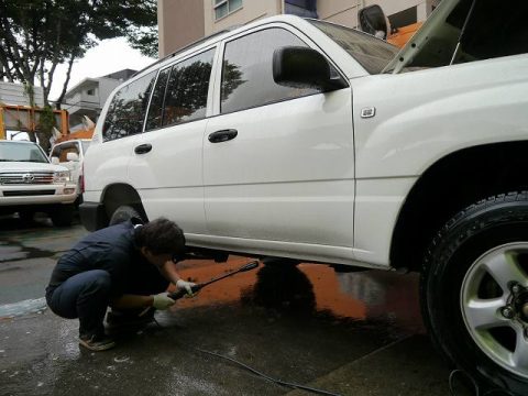 ランクル100　洗浄